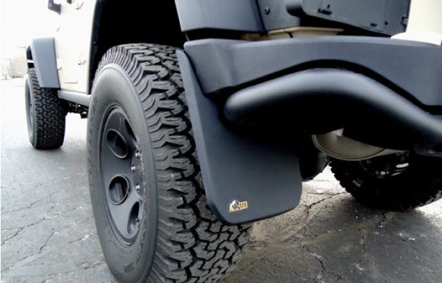AEV JK Mud Flaps Rear - Seven Slot Off Road