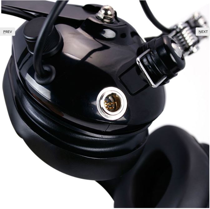 Rugged Radios H42 Black 2Way Radio Headset