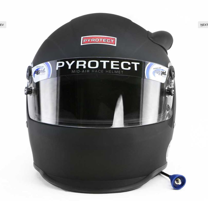 Rugged Radios Helmet Range Pyrotect Midair Helmet Flat Black